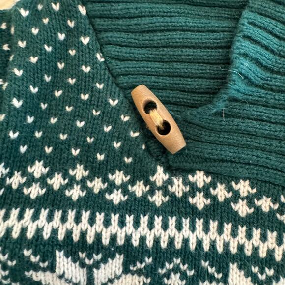 Tahari Shawl Collar Fair Isle Unisex Sweater 2T - Picture 2 of 9